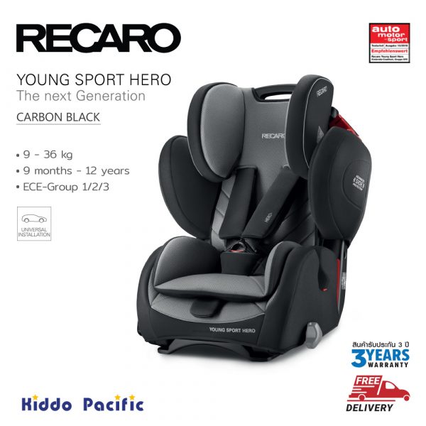 Recaro Young Sport Hero คาร์ซีท Carbon