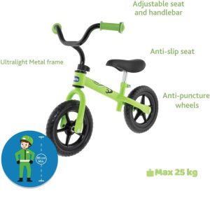 CHICCO BALANCE BIKE GREEN ROCKET 1