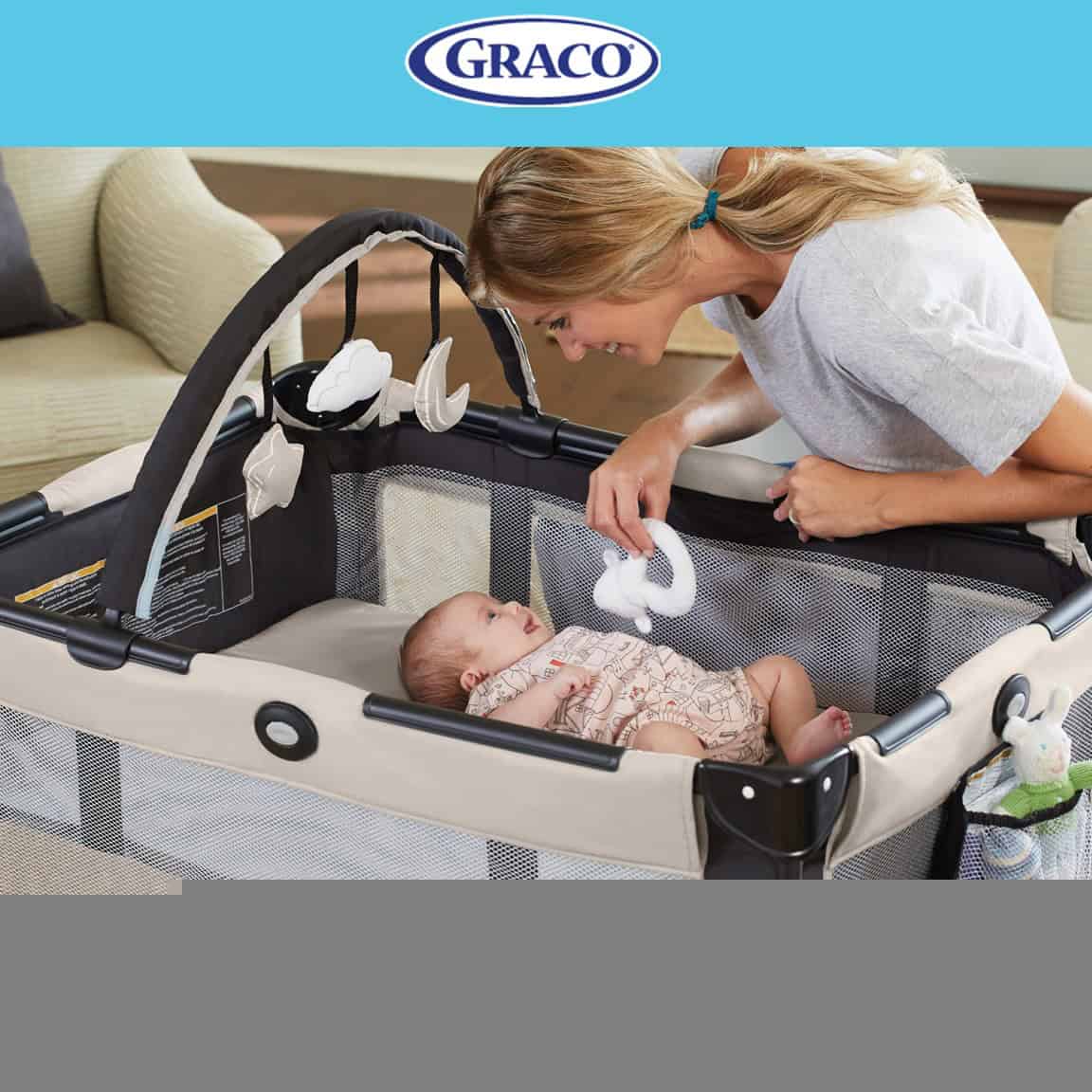 GRACO PACK AND PLAY FOLDING FEET - KAGEN เตียงสำหรับให้เด็กแรกเกิด