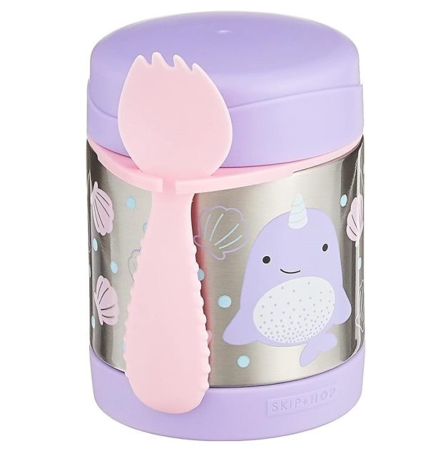 SH2109I2387100Skip Hop ZOO INSULATED FOOD JAR NARWHAL 8