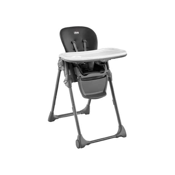 0049796612226CHICCO POLLY HIGHCHAIR BLACK-07-14