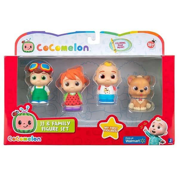 JZ120CMI001000 COCOMELON 4 FIGURE PACK JJ & FAMILY 9