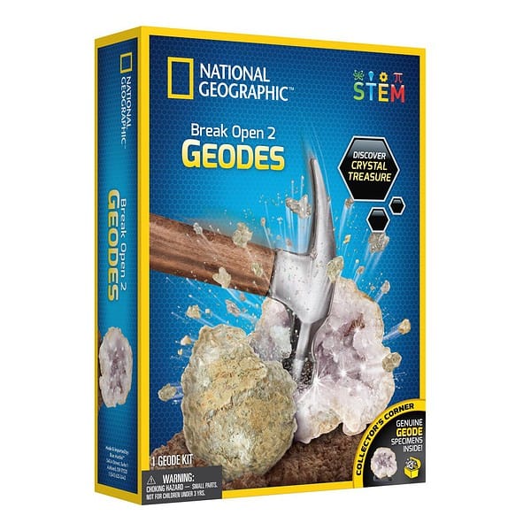 G120029720000 NAT GEO 2 PC BREAK YOUR OWN GEODE KIT 1