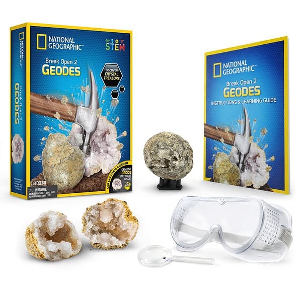 G120029720000 NAT GEO 2 PC BREAK YOUR OWN GEODE KIT 2