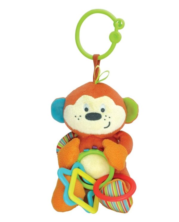 WF110001190000 Winfun Cheeky Chimp Rattle with Rings