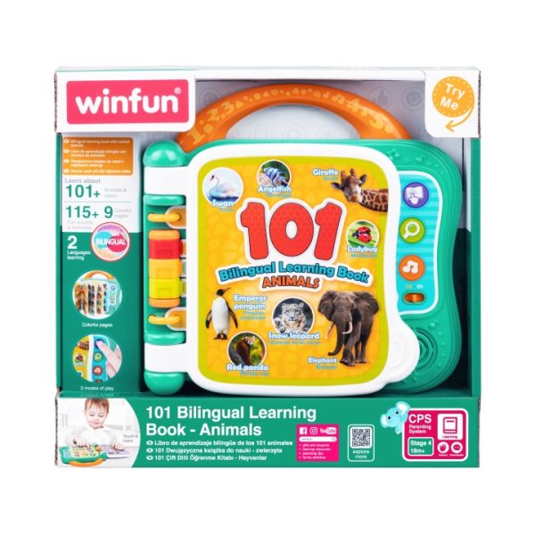 WF11024040 2000 Winfun 101 Bilingual Learning Book Animals