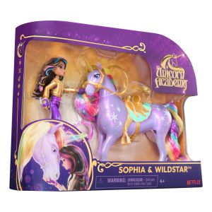 UC120201490070UNICORN ACADEMY SMALL DOLL AND UNICORN SET SOPHIA & WILDSTAR