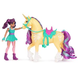 UC120201490040 UNICORN ACADEMY SMALL DOLL AND UNICORN SET AVA & LEAF