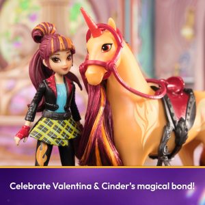 UC120201490080 UNICORN ACADEMY SMALL DOLL AND UNICORN SET VALENTINA & CINDER