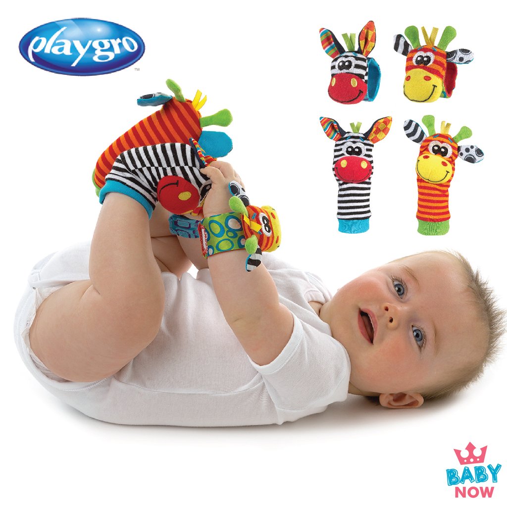 playgro jungle wrist rattle and foot finder