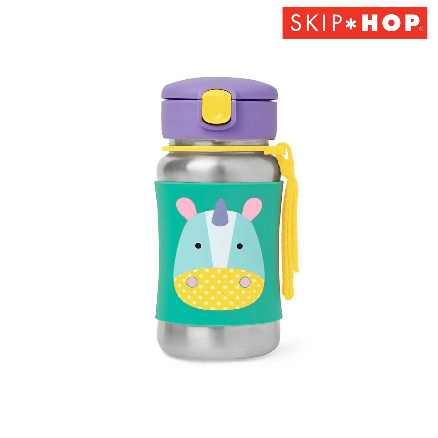 SH210252518000 Skip Hop Zoo Stainless Steel Straw Bottle Unicorn (1)